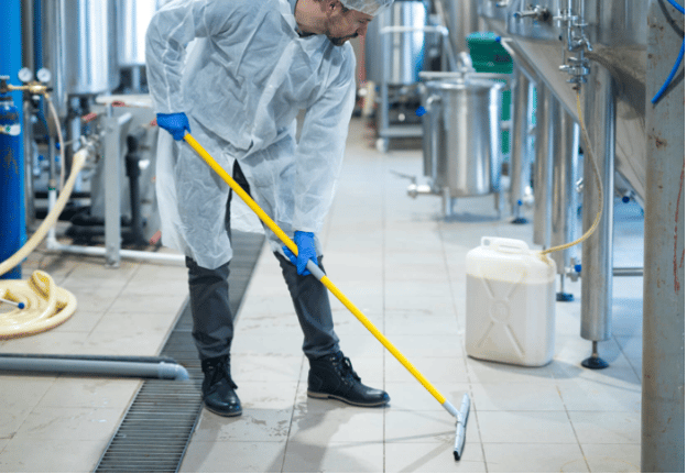 5 Brush > Pipe, Drain Cleaning in Food Processing Plants