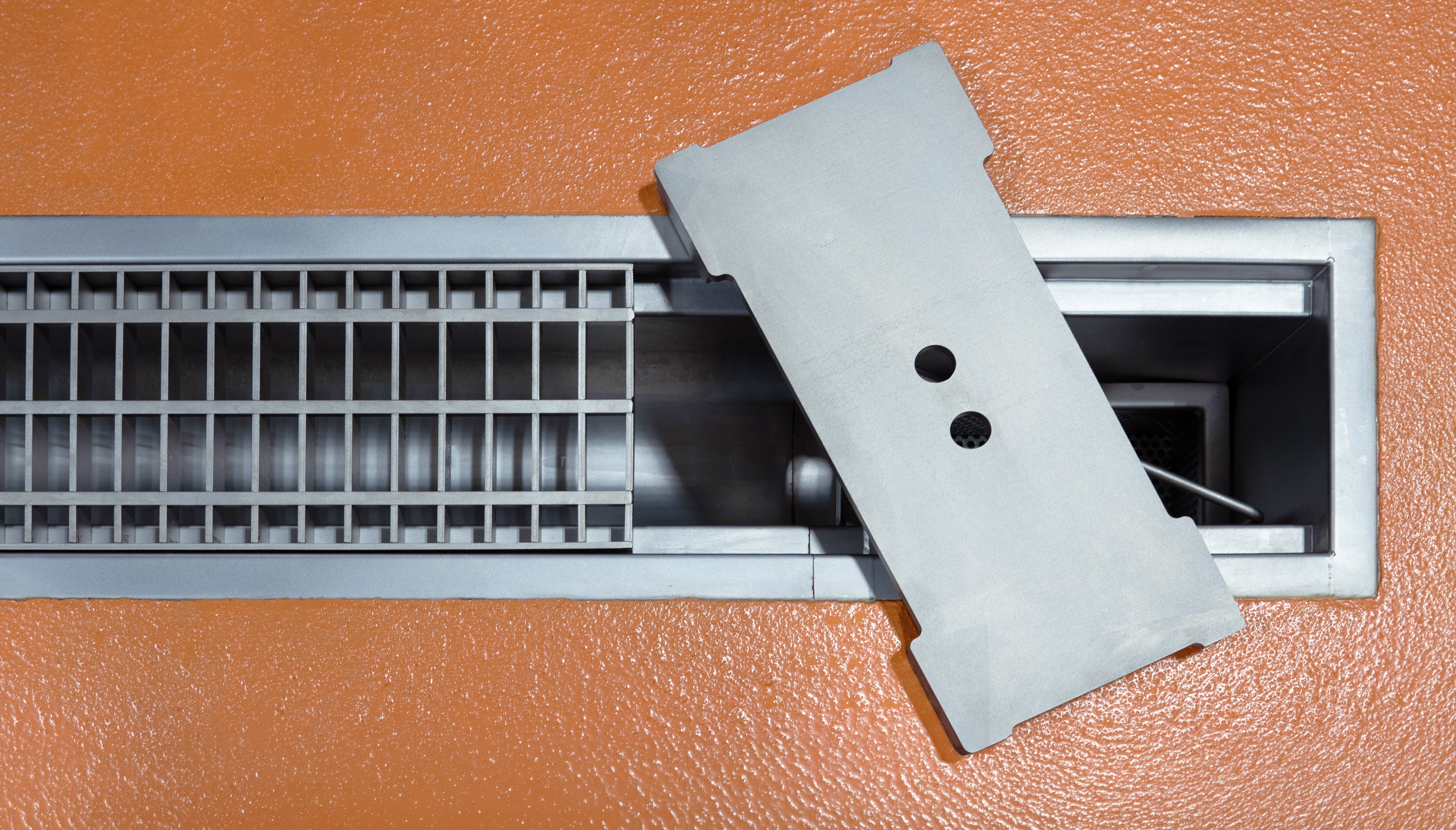 Top View Trench Open Solid Grate