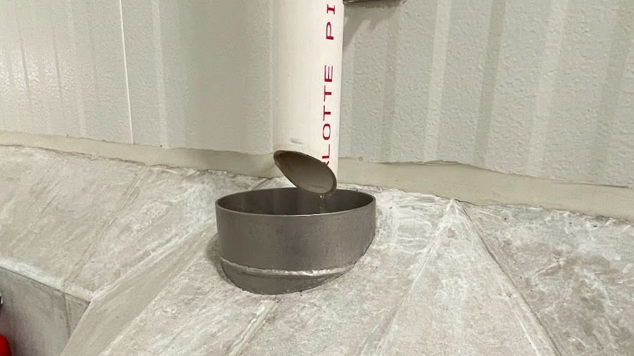 hub drain for condensate